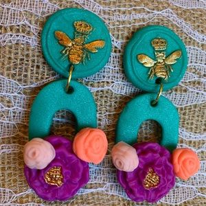 Polymer clay earrings
